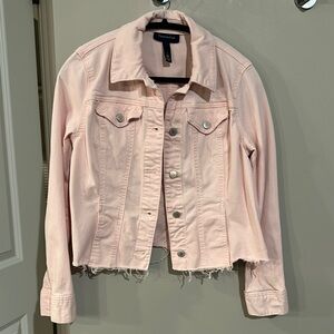 Women's Pink Denim Jacket